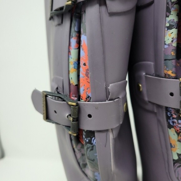 NWOB Chooka's Versa Prima Wide Calf Mulberry Rainboots 6 - Picture 6 of 8